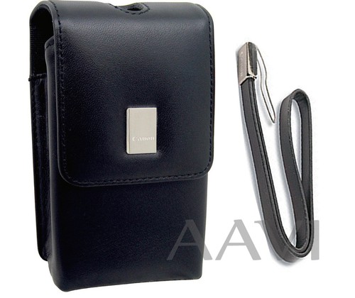 Canon leather carrying case - canon,
