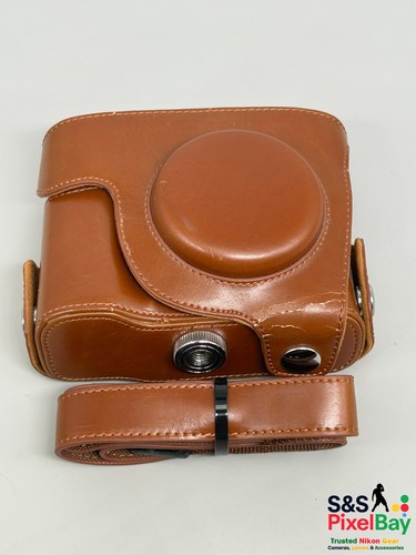 Leather camera case bag - leather,